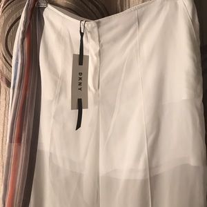 DKNY wide leg chiffon pants